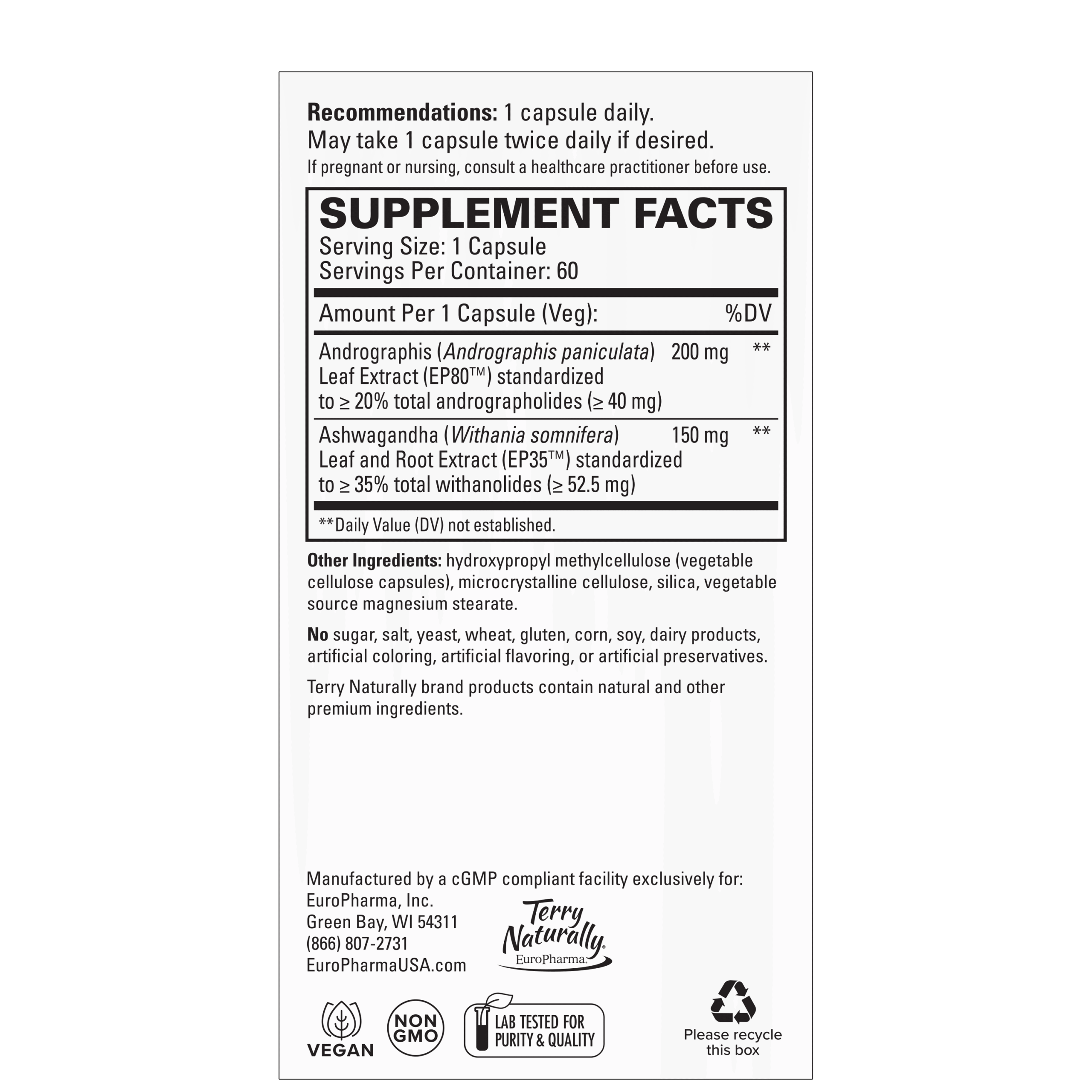 andrographis and ashwagandha facts