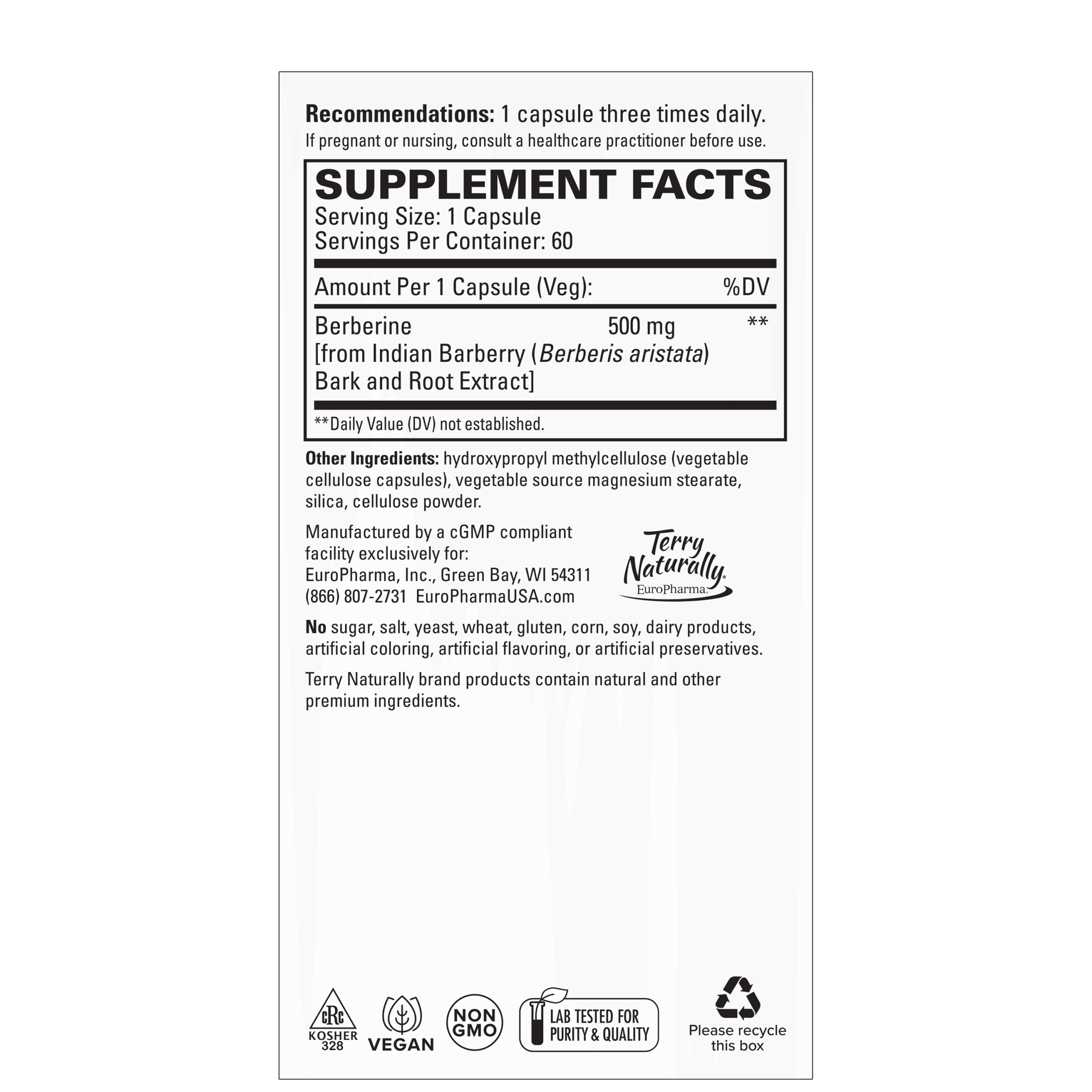 berberine facts