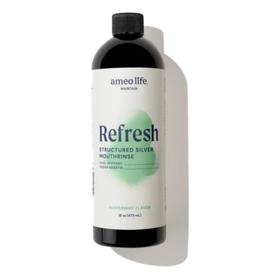 Refresh structured silver mouthrinse