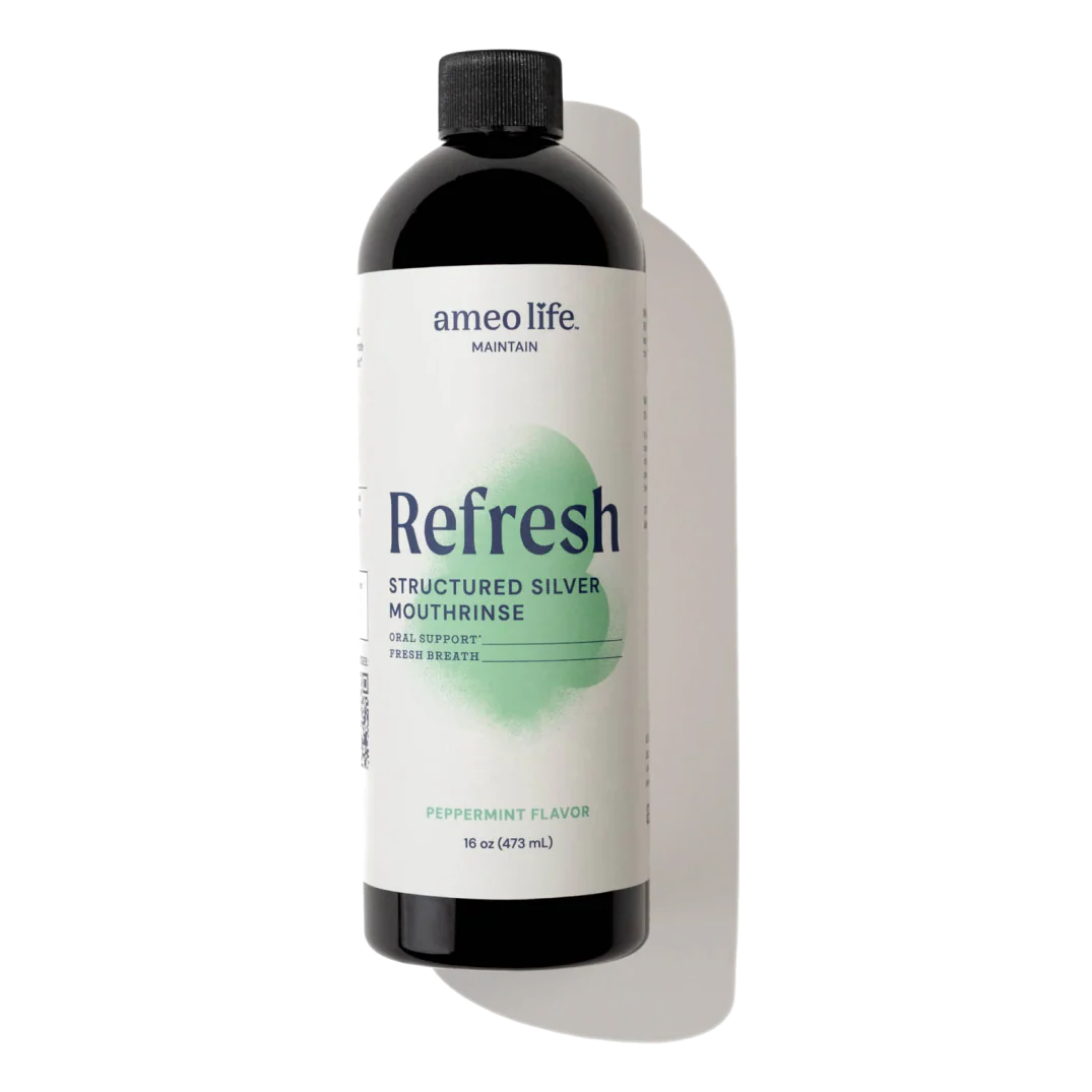 Refresh structured silver mouthrinse