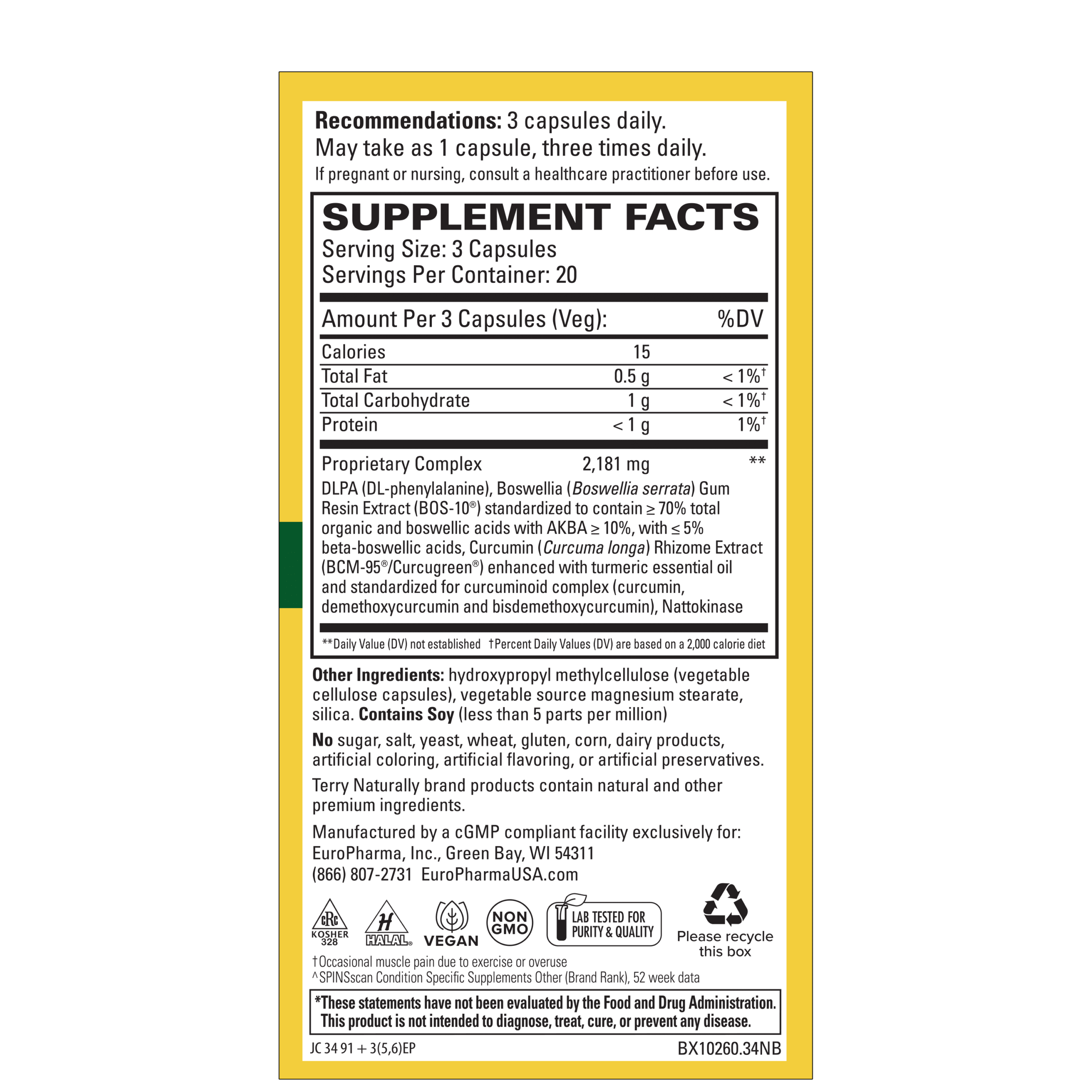 curamin pain relief facts