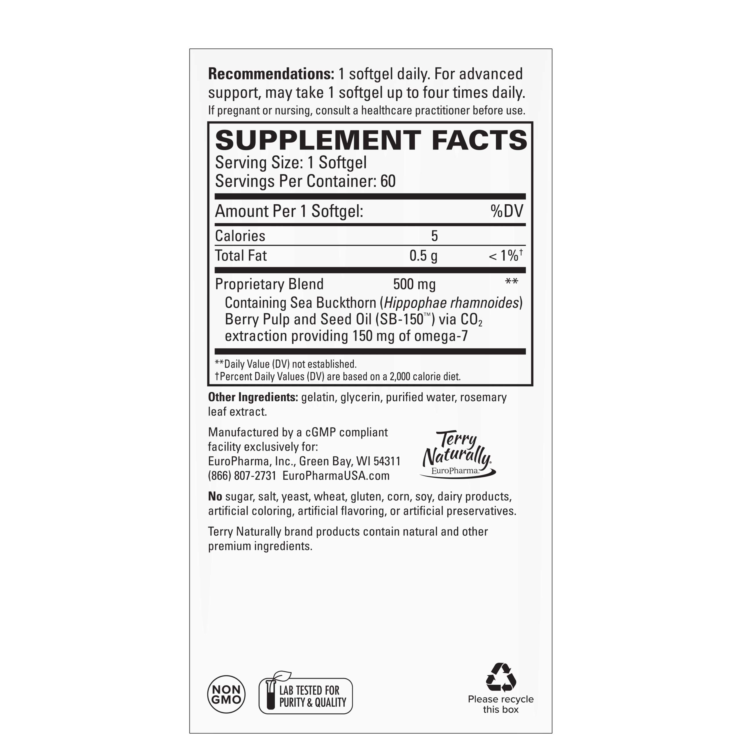 omega-7 dry eye relief facts