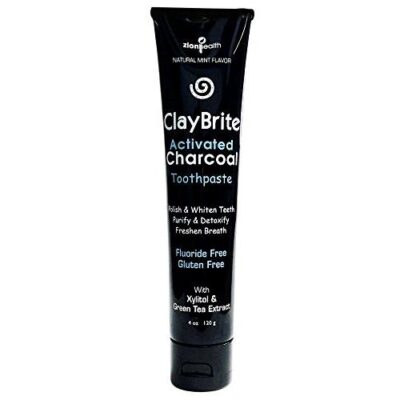 claybright activated charcoal toothpaste