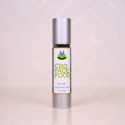 cbd face food bottle